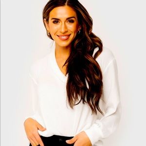 Gibson Blouson Tie Back Sweater